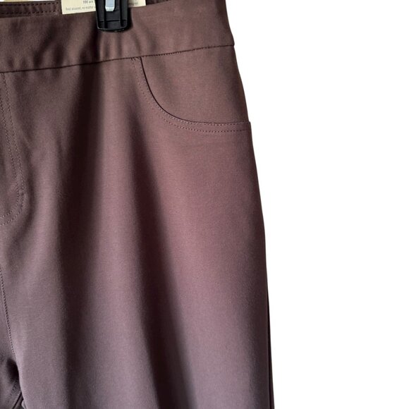 Soft Surroundings Sz 1X (18/20) Super Sleek Leggings Slim Station Brown New NWT - Picture 10 of 13
